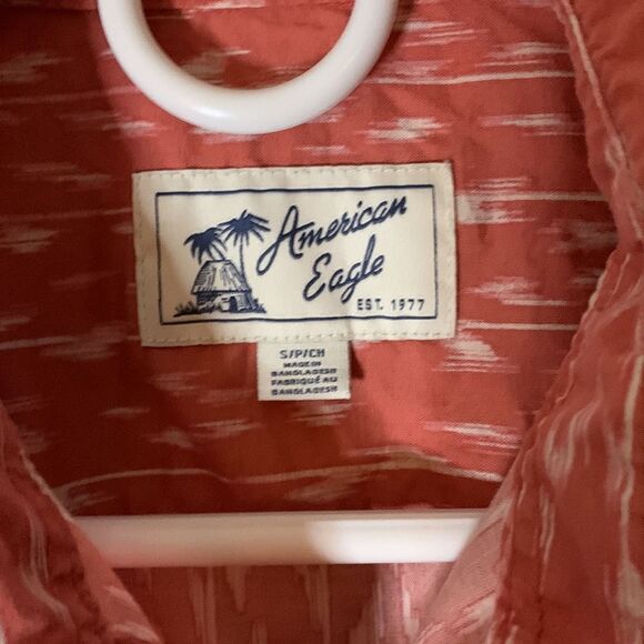 American-eagle-outfitters Pink Camp Shirt - Picture 2 of 4
